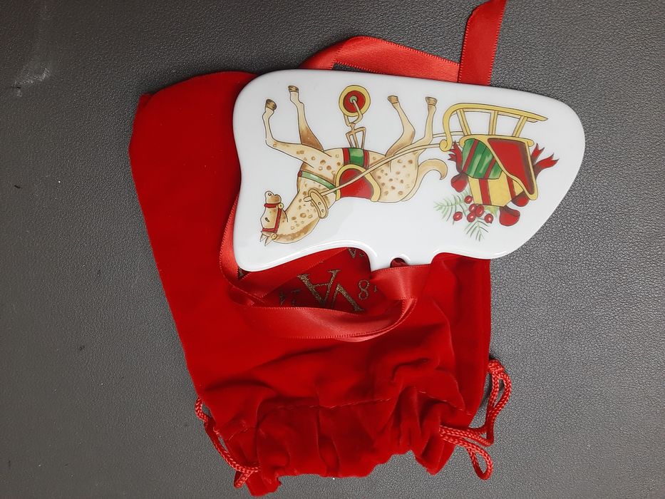 Pendentes novos cavalo e trenó 'Christmas magic' em porcelana Vista Al