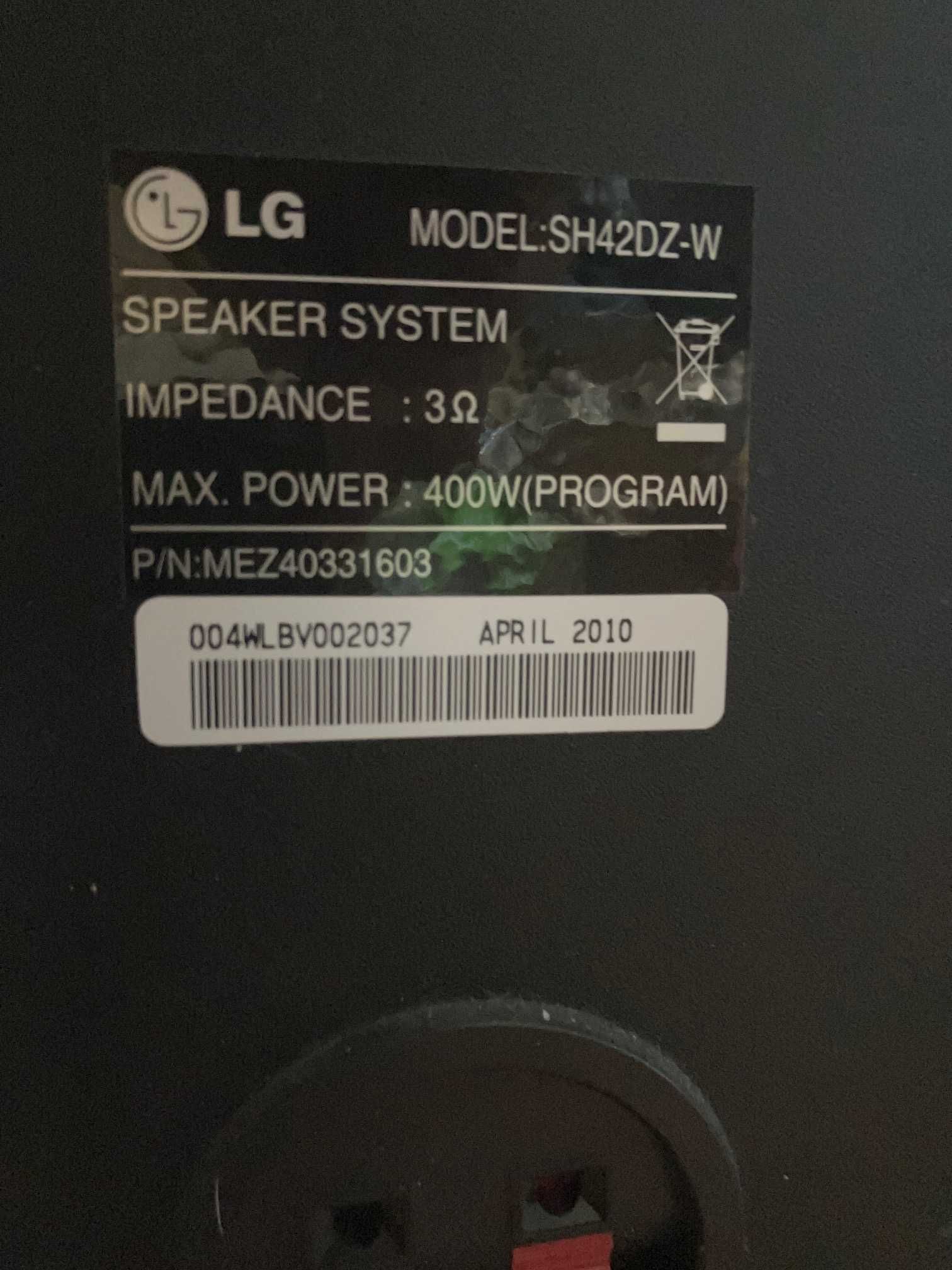 Coluna Sub-woofer LG