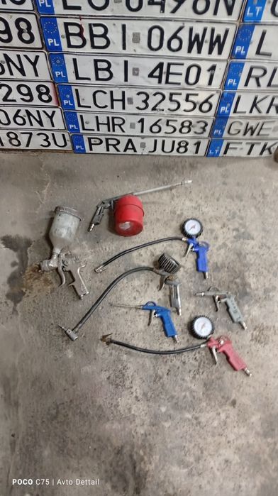 Краскопульт ,пискоструй ,обдувочний пистолет ,підкачки шин Комплект