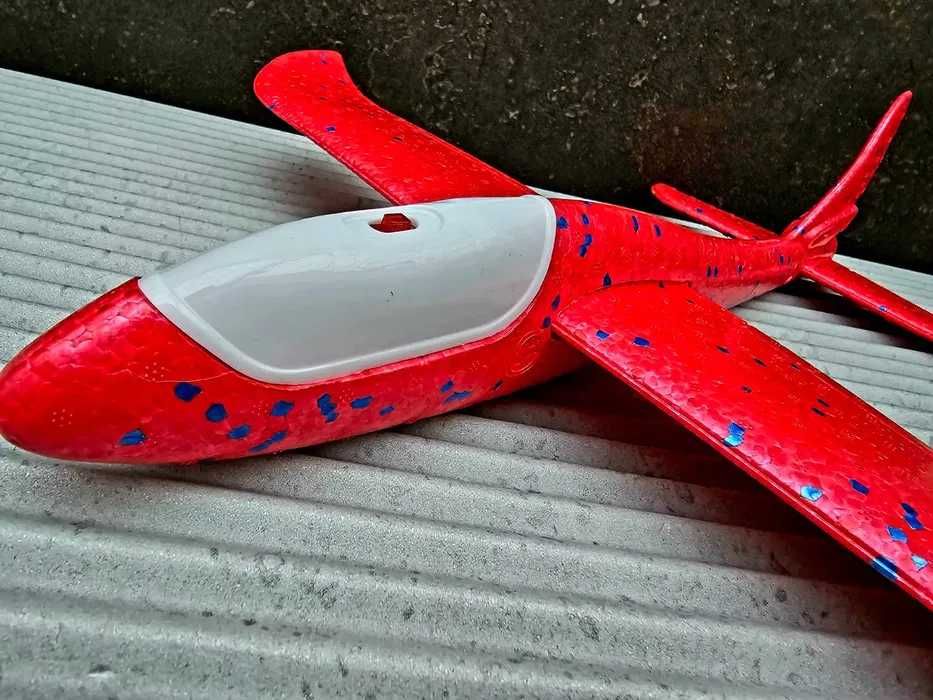 Szybowiec Samolot styropianowy nowy czerwony zabawki