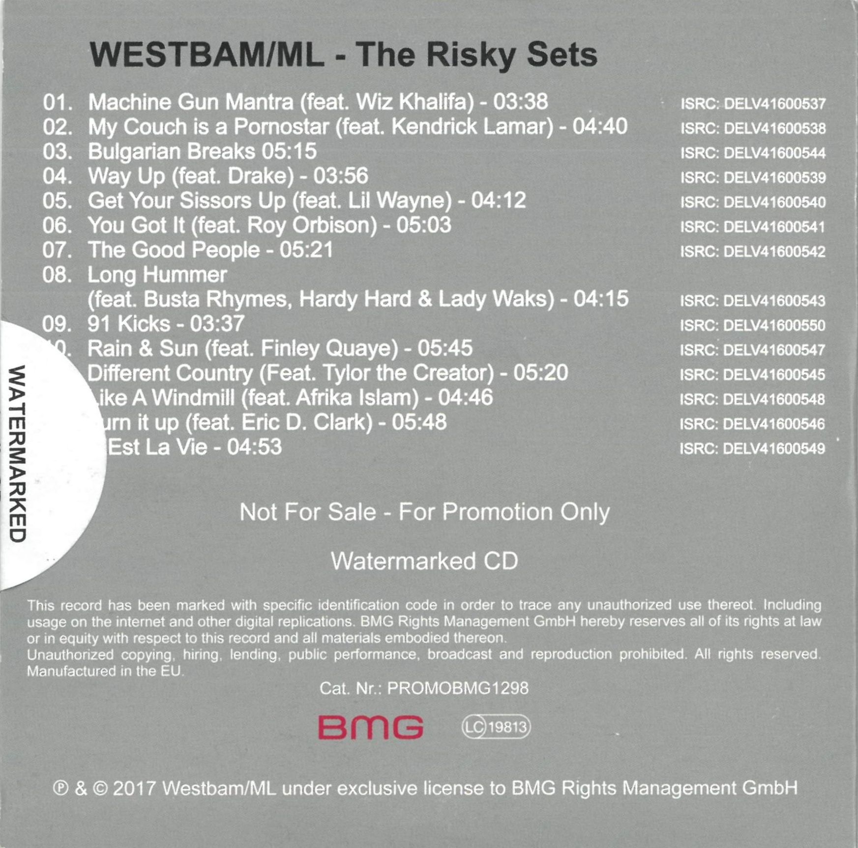 WestBam/ML - The Risky Sets (Promo Album Limited Edition)