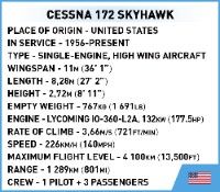 Klocki Cobi 26621 Samolot Cessna 172 Skyhawk-Yellow 160 El.