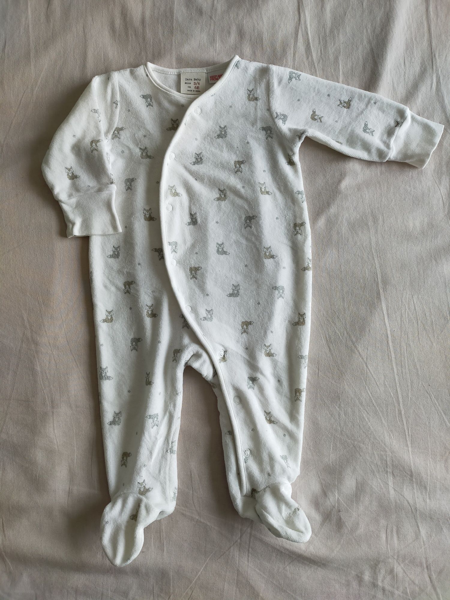 Pijama veludo ZaraBaby 3-6M