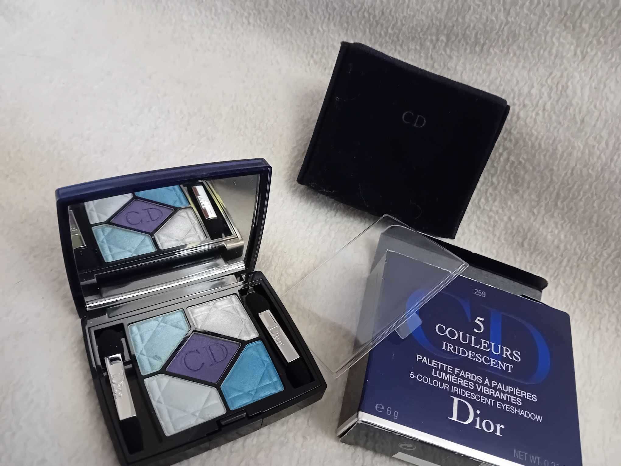 Paletka dior cienie w odcieniach błękitu niebieskiego