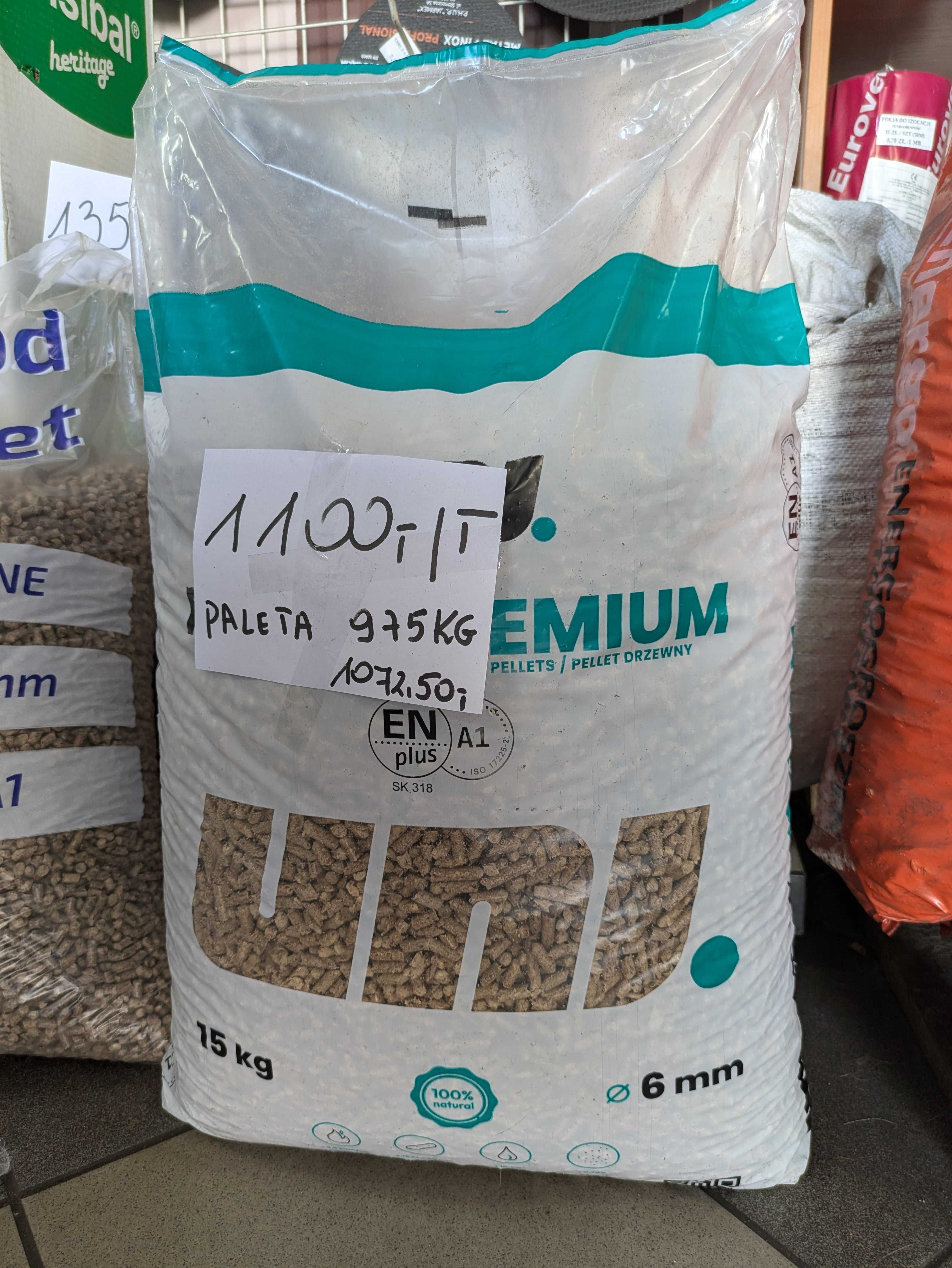 Pellet SOSONOWY Uni Pellet EN A1 certyfikowany transport winda/ HDS