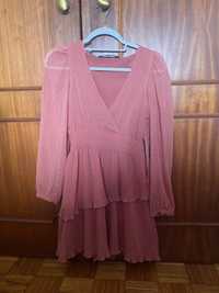 Vestido rosa zara