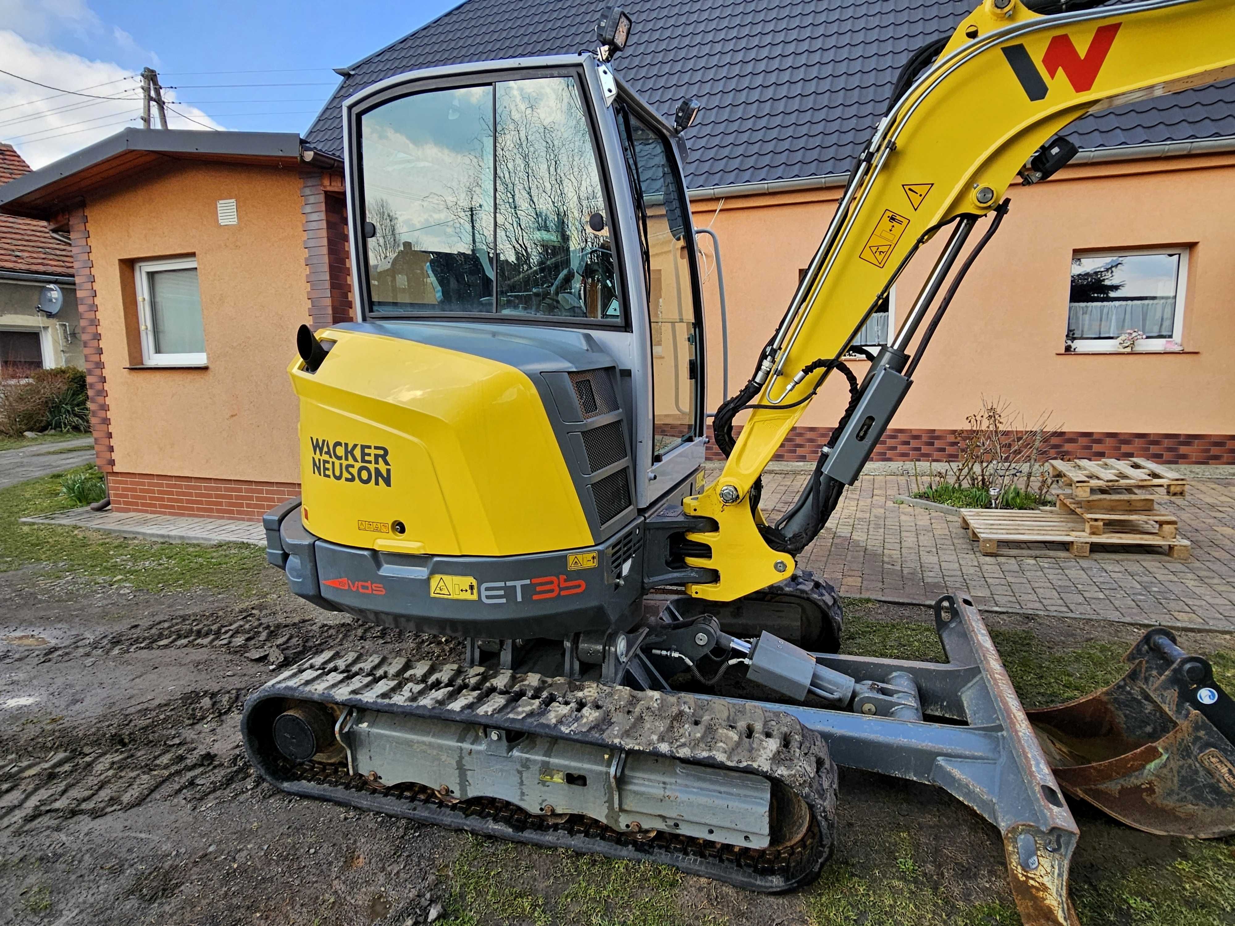Wacker Neuson ET35 / długie ramie / VDS / 1390h jak nowa koparka 4tony