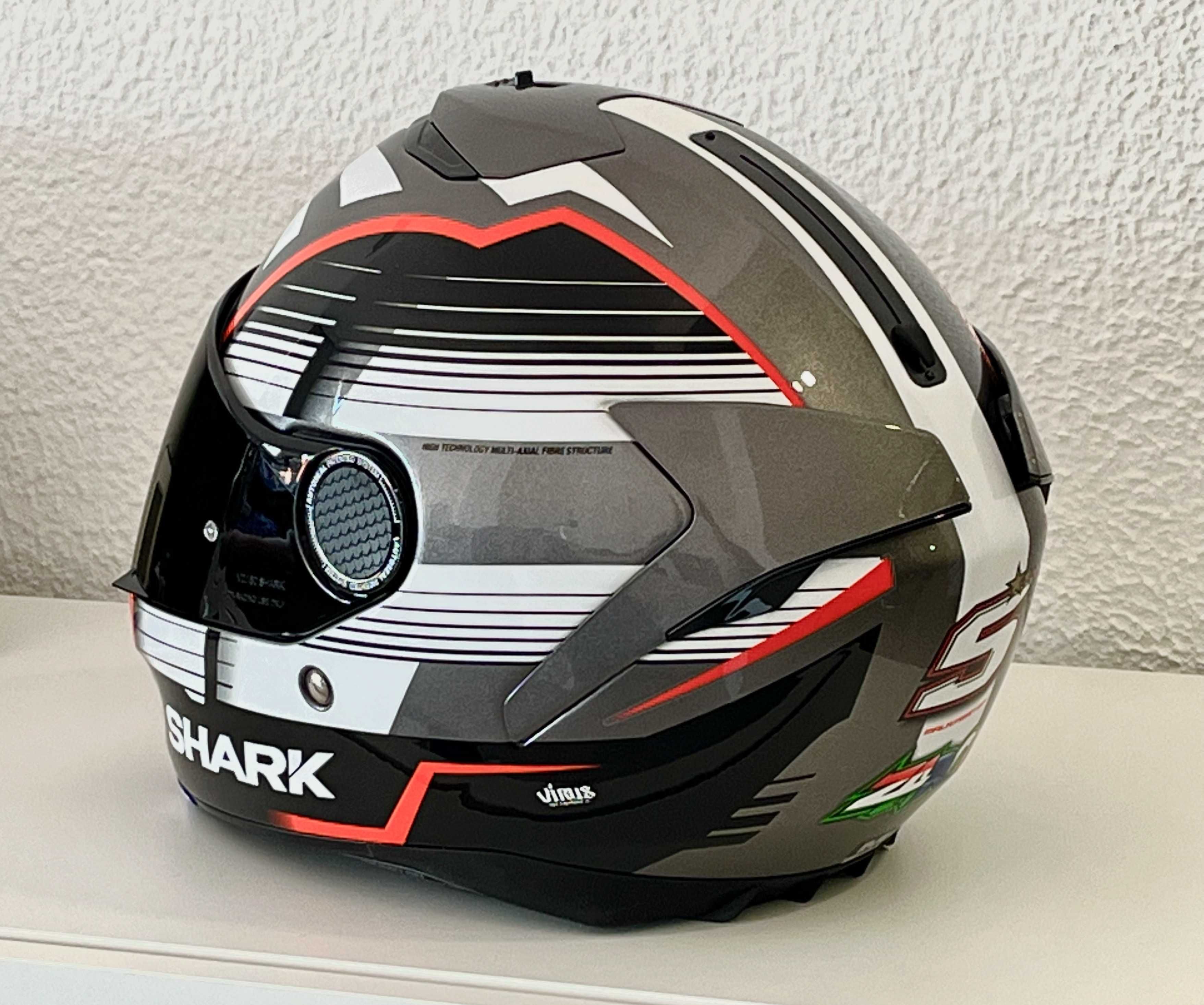 Capacete NOVO Shark Spartan ZARCO Malaysia GP.34% Desconto. Tam M