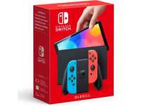 Nintendo Switch Oled Azul /Vermelha + Volantes +Comando Pro+Base extra