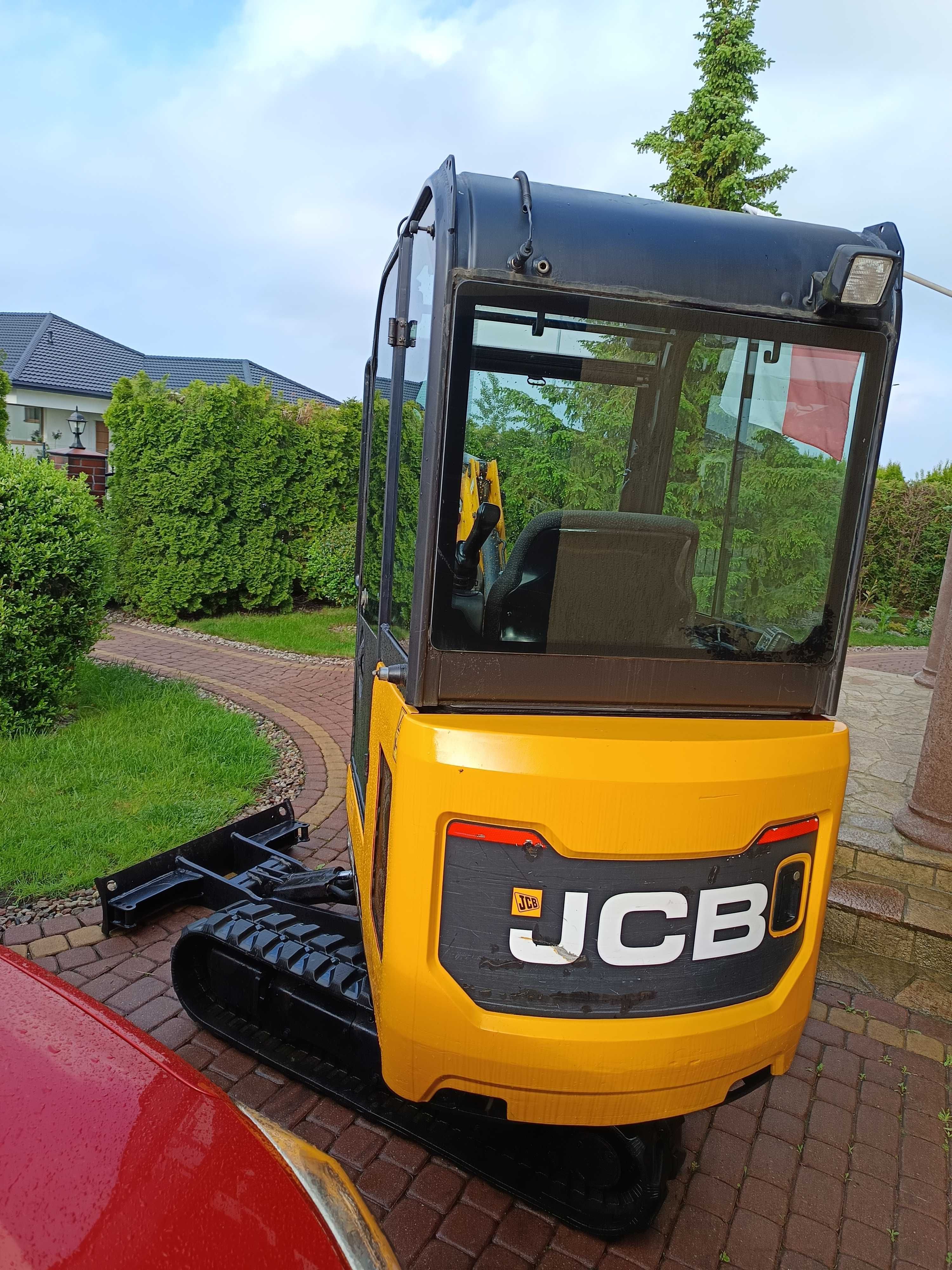 Koparka JCB 16C-1, 2018r. Szybkozłącze, 3 łyżki, 1,8t. Doinwestowana