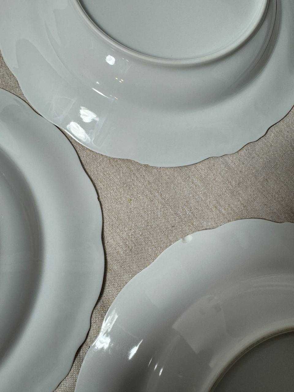 Talerze obiadowe Porcelana Wałbrzych Fryderyka Różyczki PRL