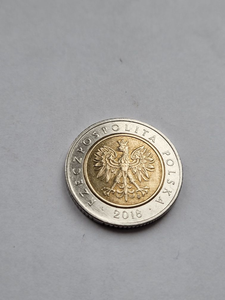 Moneta 5zl 100-lecie odzyskania niepodległości