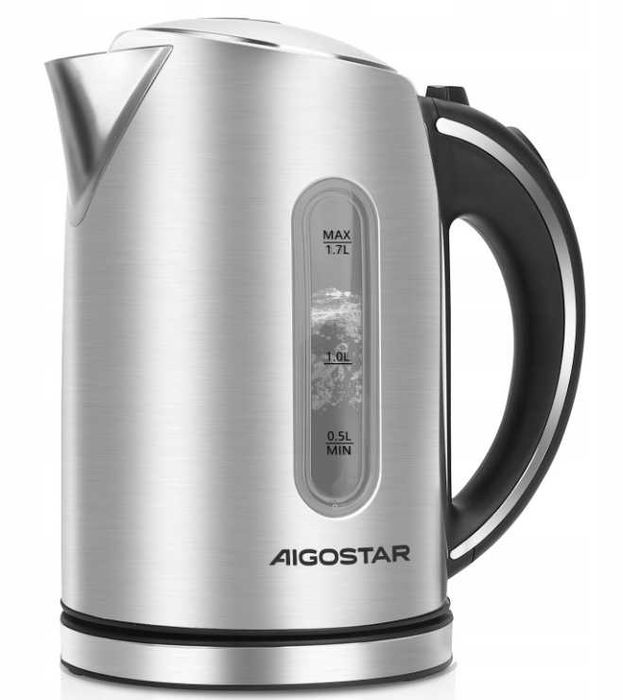 Czajnik Elektryczny Aigostar King 2200W 1,7L BPA Free Srebrny