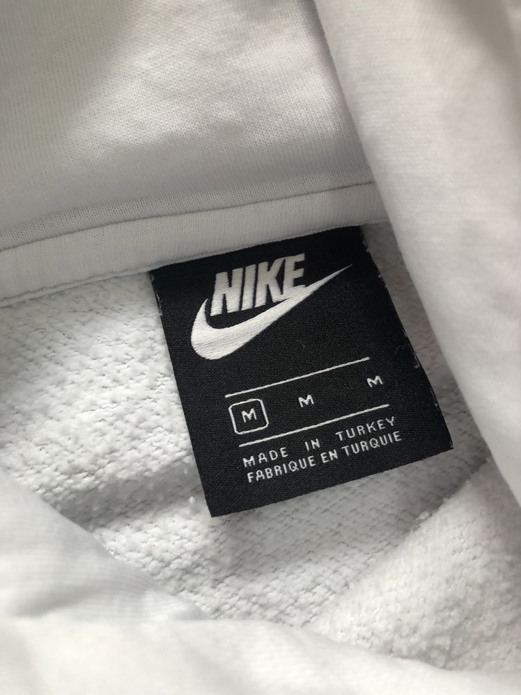 OVERSIZED NIKE COURT (M) Fleece Hoodie мужское худи белое флис женское