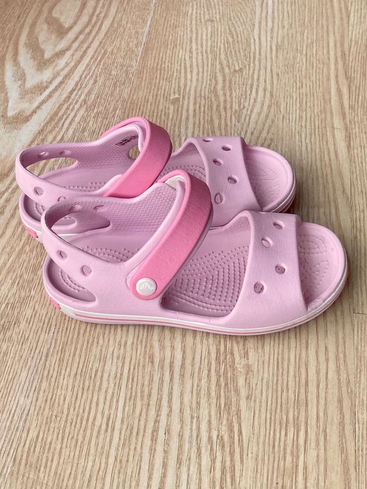 Крокси оригінал, босоніжки для дівчинки Crocs С12 р.29/30 (18-18,5см)