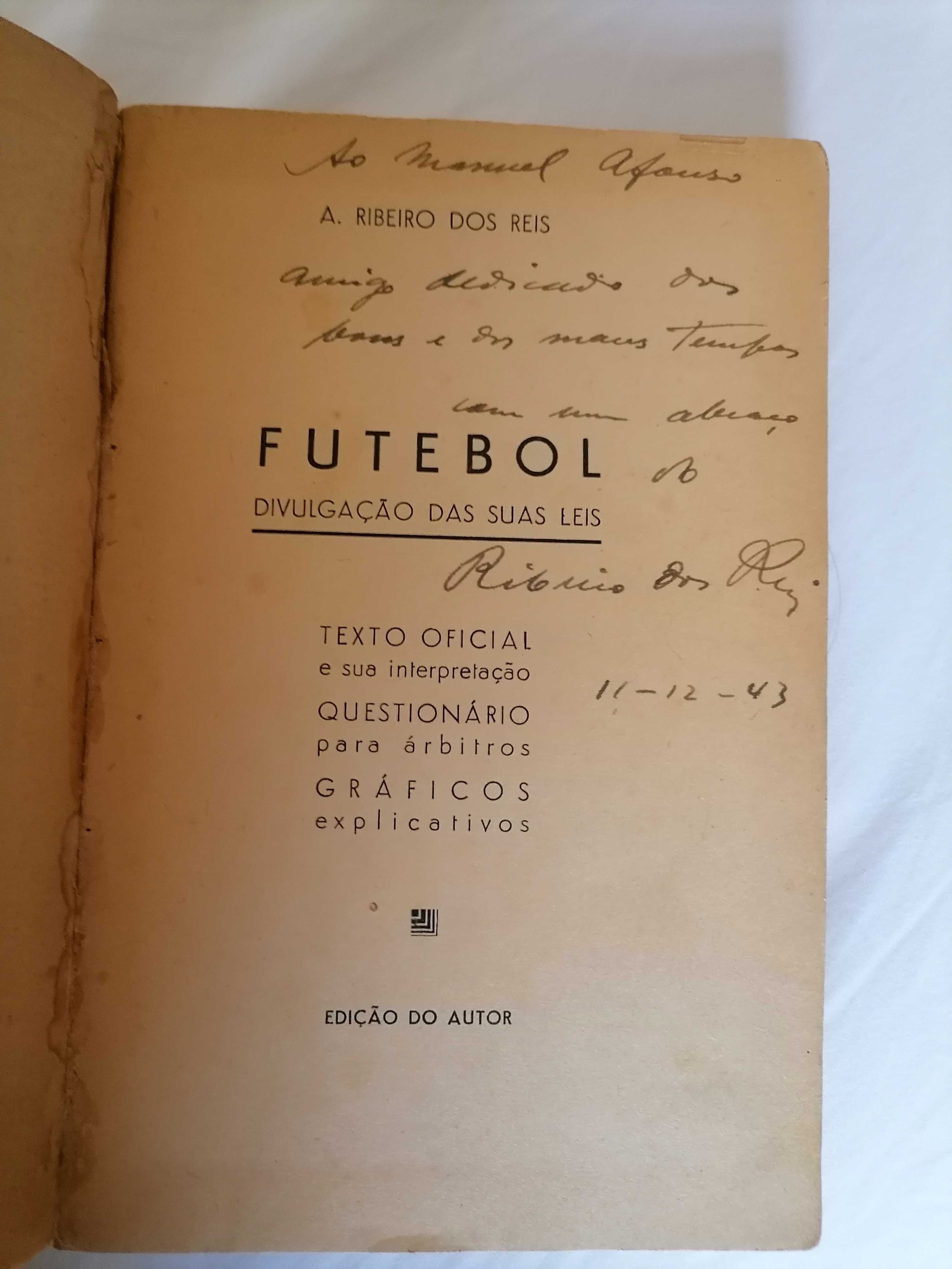 Autografado por RIBEIRO DOS REIS 1943 FUTEBOL Divulgação das Suas Leis