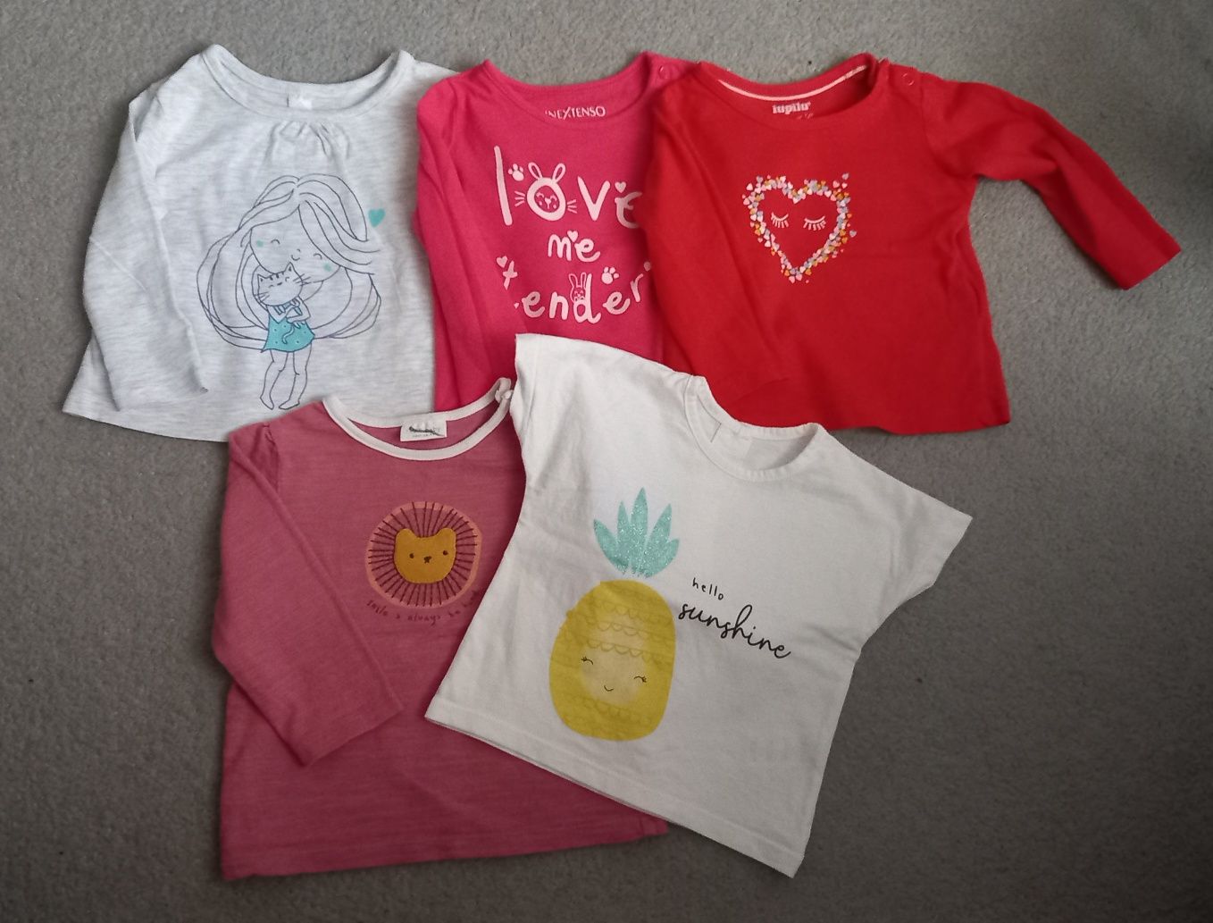 5 koszulek 3-6 m-cy Jak nowe