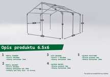 Konstrukcja stalowa 6.5x6x3 hala wiata magazyn garaż hangar