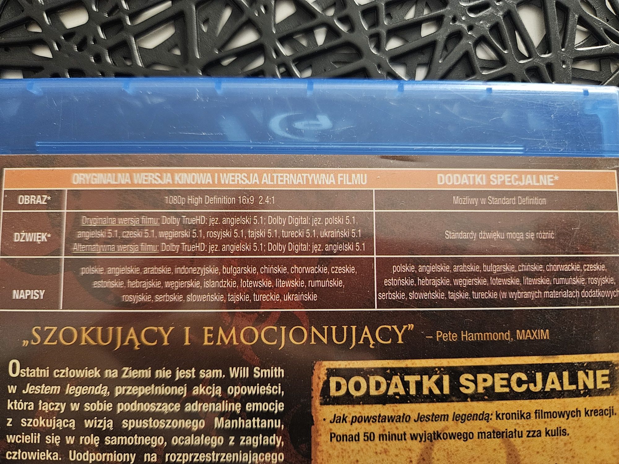 Blu-ray PL jestem legendą Will Smith