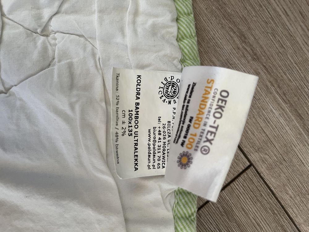 Kołdra dziecięca Bamboo zestaw 100x135