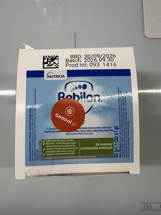 Bebilon HMF wzmacniacz pokarmu 45 sztuk