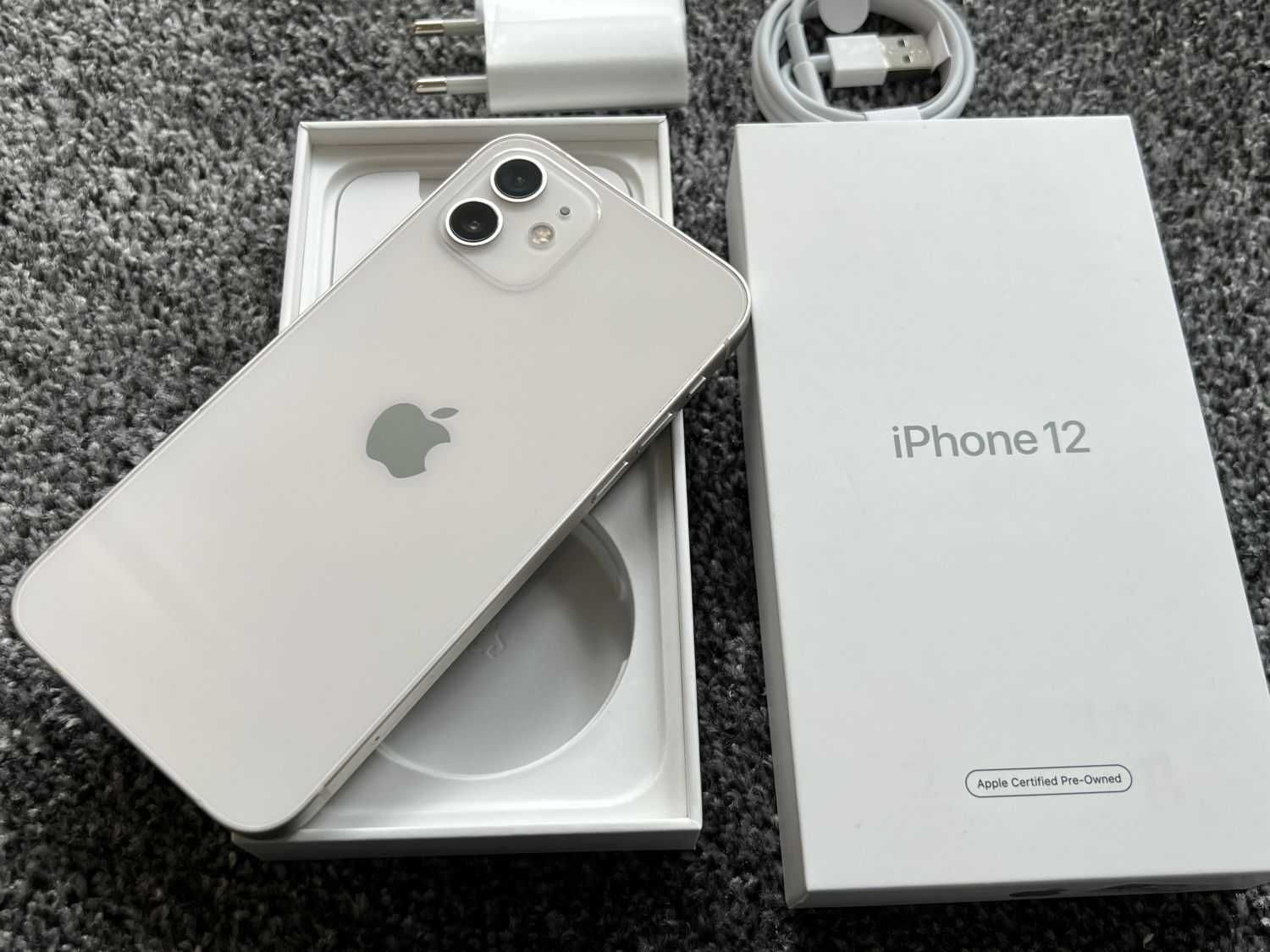 iPhone 12 64GB WHITE BIAŁY Silver Bateria 97% Gwarancja FV