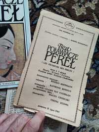 Bizet "Poławiacze pereł" program i ulotki z 1984 r. Teatr Wielki