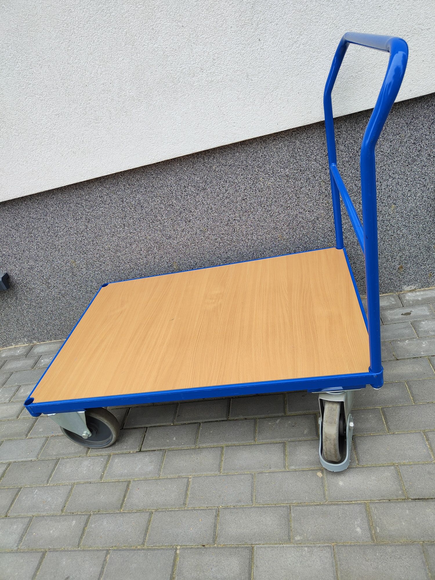 Wózek platformowy transportowy z poręczą VARIO fit magazynow platforma