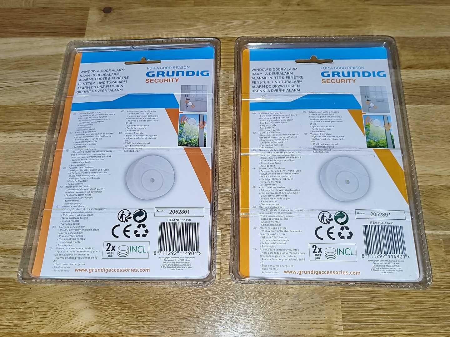 Alarm Na Drzwi i Okna Grundig 4 Sztuki Nowe 95dB