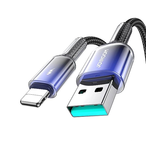 Kabel Joyroom S-A42 Crystal-Clear Series 3A USB-A - Lightning 1,2m - c