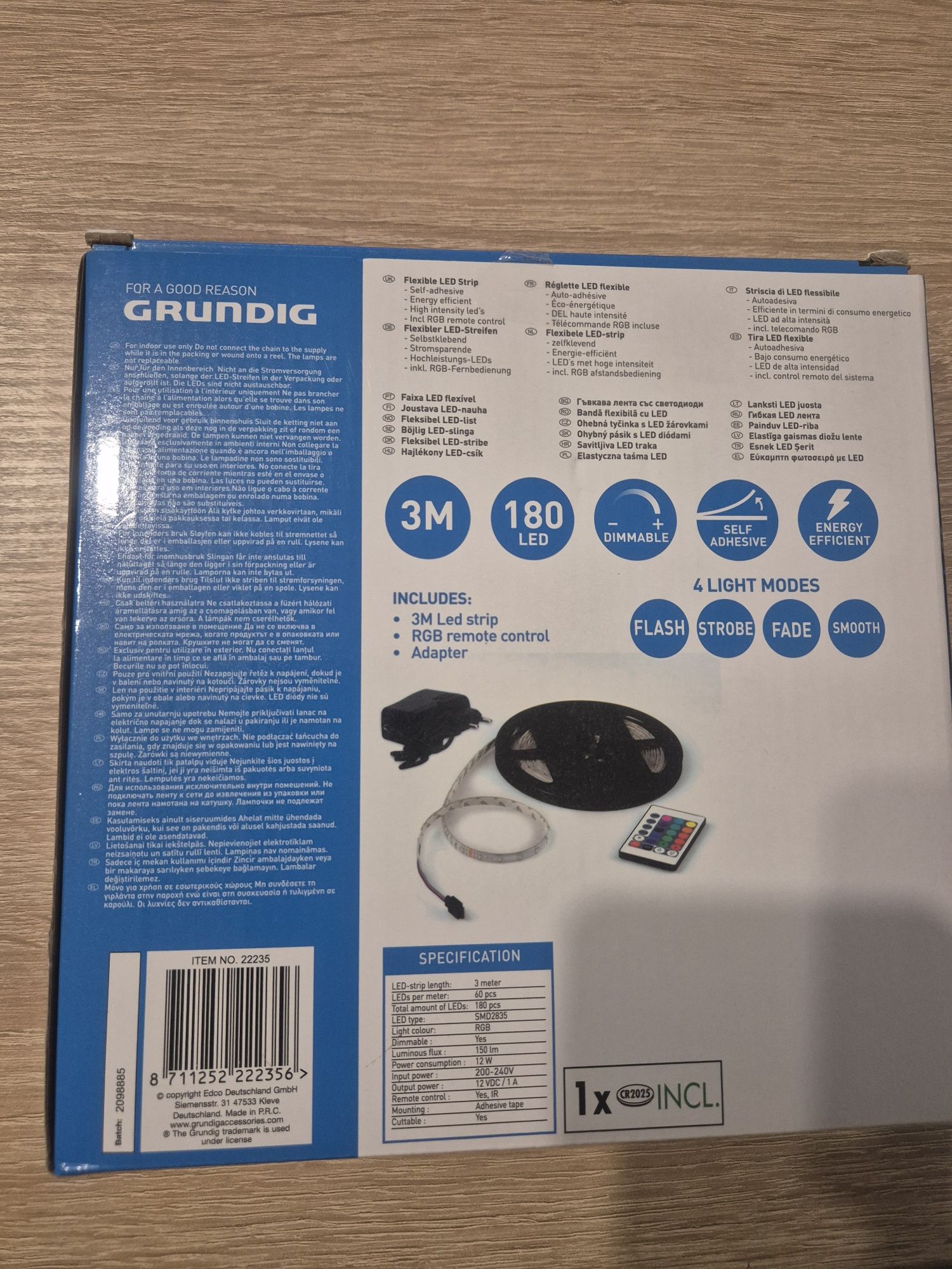 Grundig taśma led 3m 180 led RGB