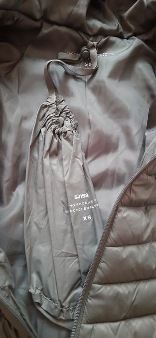 Sinsay lekka pikowana kurtka khaki XS jesień