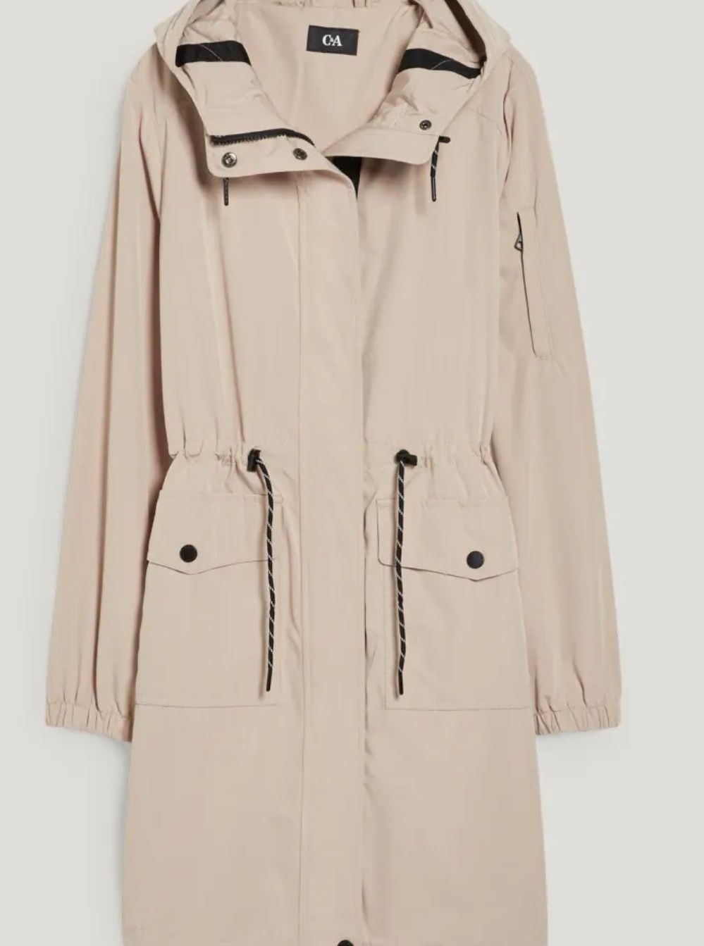 Trencz beżowy C&A parka S