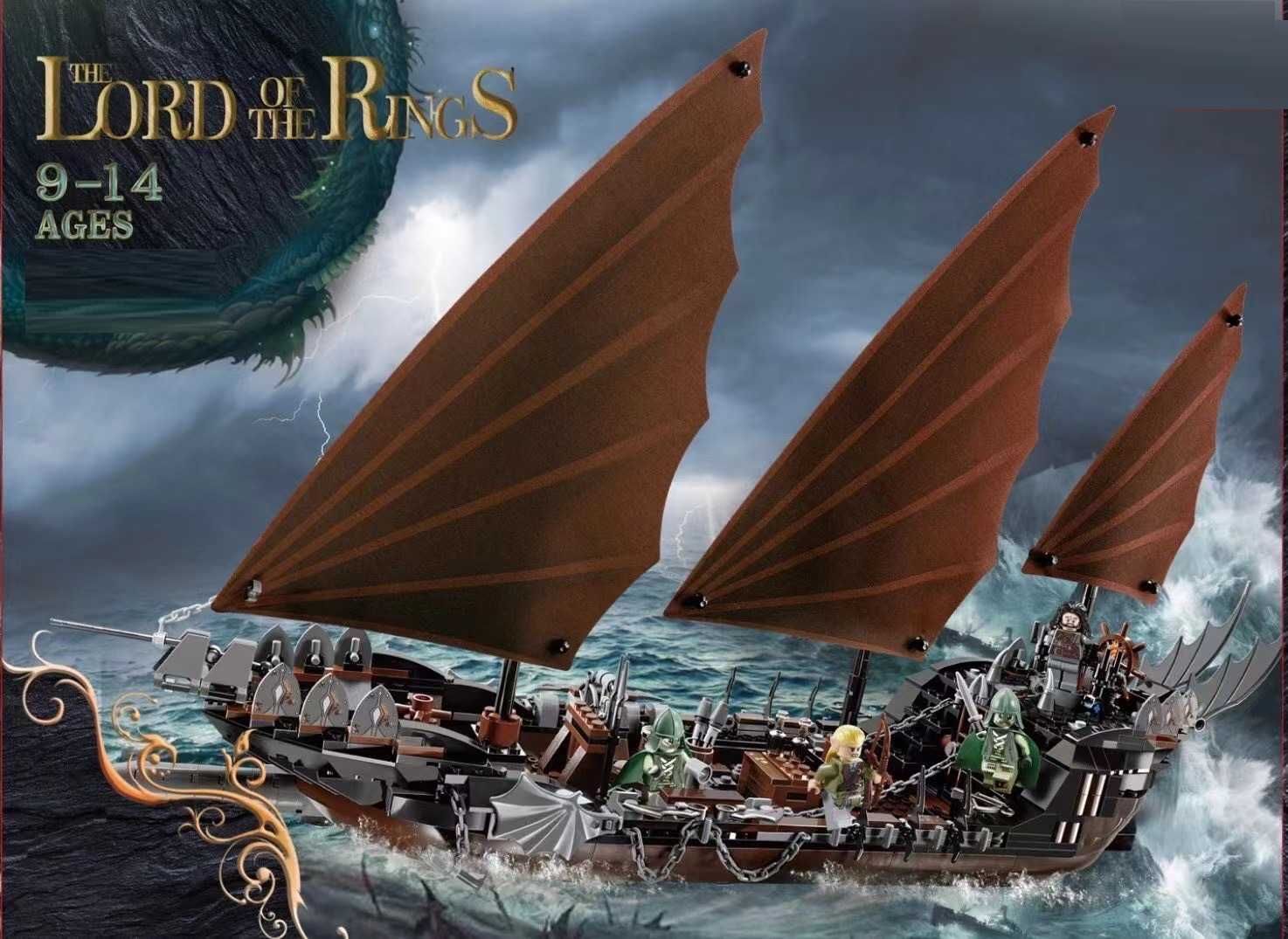 Set / Kit Barco The Lord Of The Rings / The Hobbit (compatível lego)