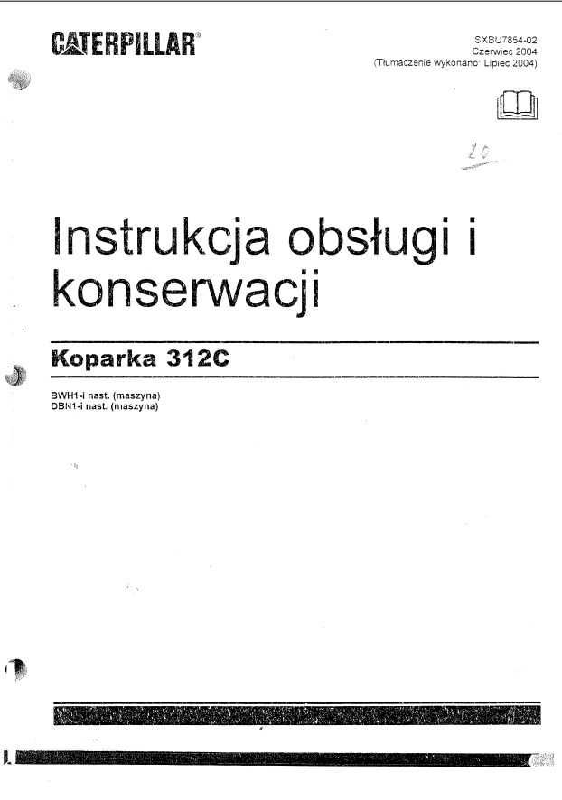 Instrukcja obsługi Caterpillar CAT 312 C