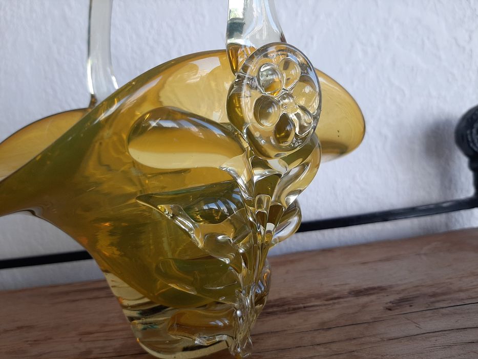 Цукерниця, ваза гутне скло СССР