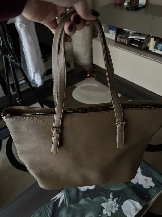 Torba shoperka kolor khaki