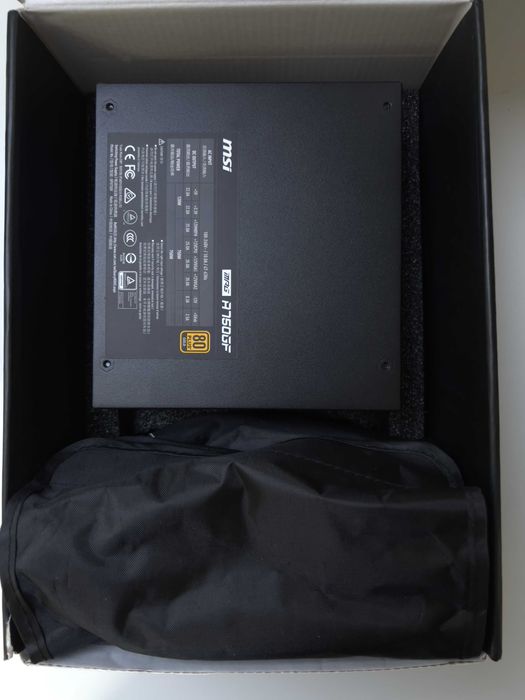 Zasilacz MSI A750GF 80 PLUS Gold jak NOWY