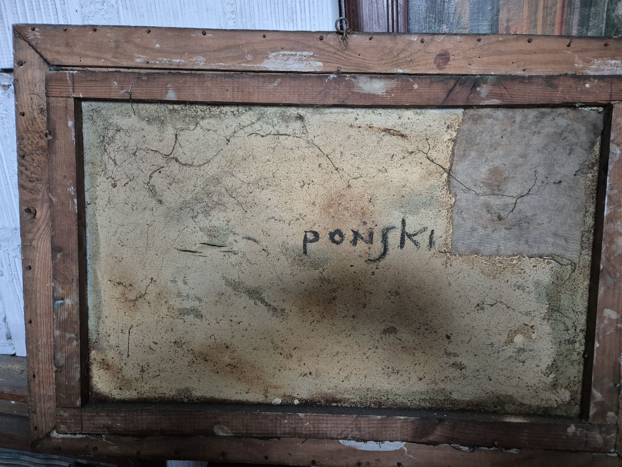 Stary obraz na płótnie