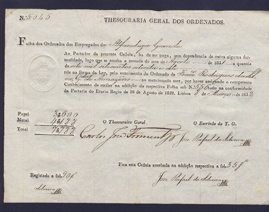 Papéis de valor e documentos colecionáveis - II