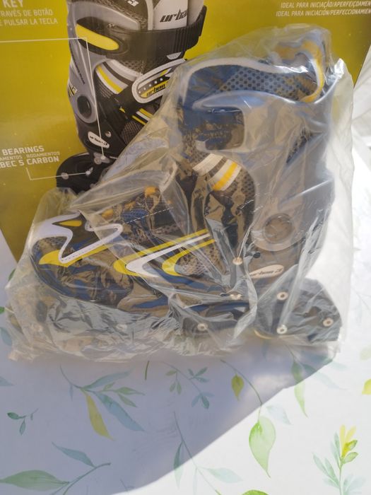 Patins em linha 4 rodas Homem novos