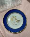 Prato porcelana bodas ouro