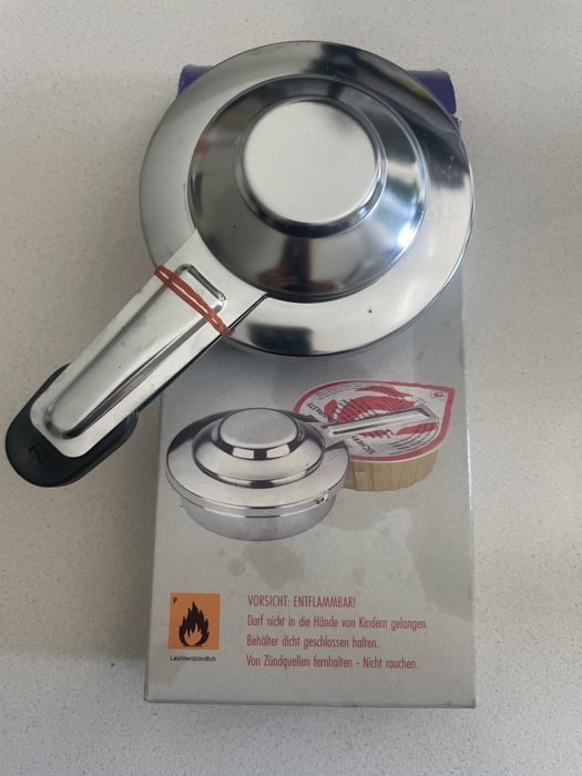 Lamparina de álcool ou pastiha de combustível