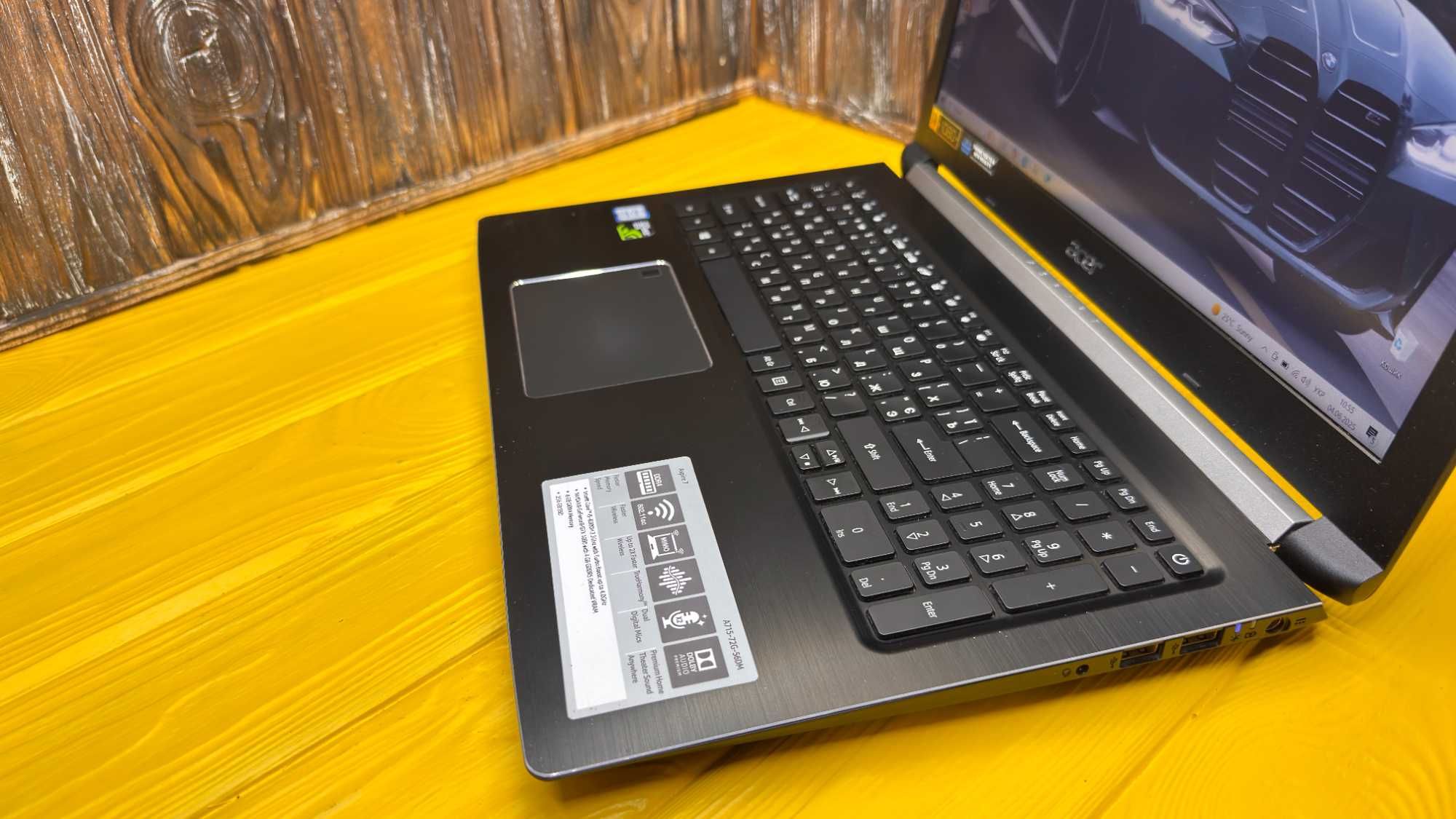 Геймерский Ноутбук Acer Aspire A715-72G /Core i5-8300H/GTX 1050 4 GB