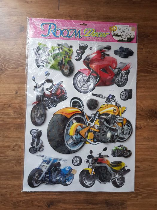 naklejki ścienne w samochody motocykle dla chłopca