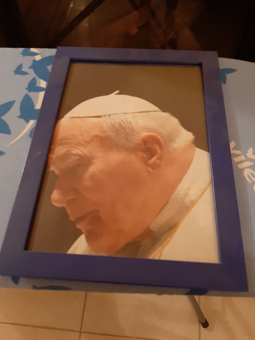 Obrazek Papież Jan Paweł II kolekcja oprawiony vintage obraz foto