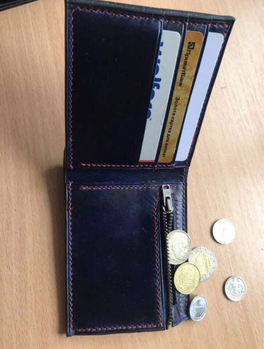 Портмоне ручної роботи біфолд кошельок