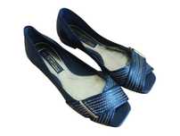 Nowe markowe skórzane buty Nicolla Mezzi 36 czarne eleganckie baleriny
