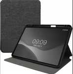 Etui do iPad Pro 11" 2024 Stojak Canvas Szare Skórzane