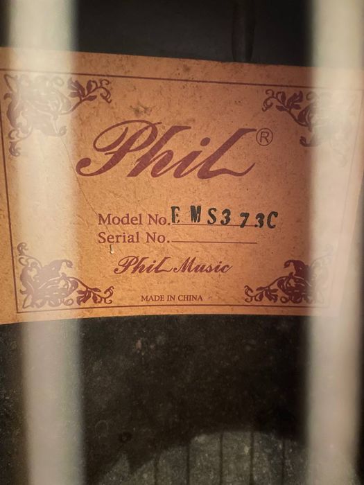 Электроклассическая гитара Phil Pro EMS-373C Ovation